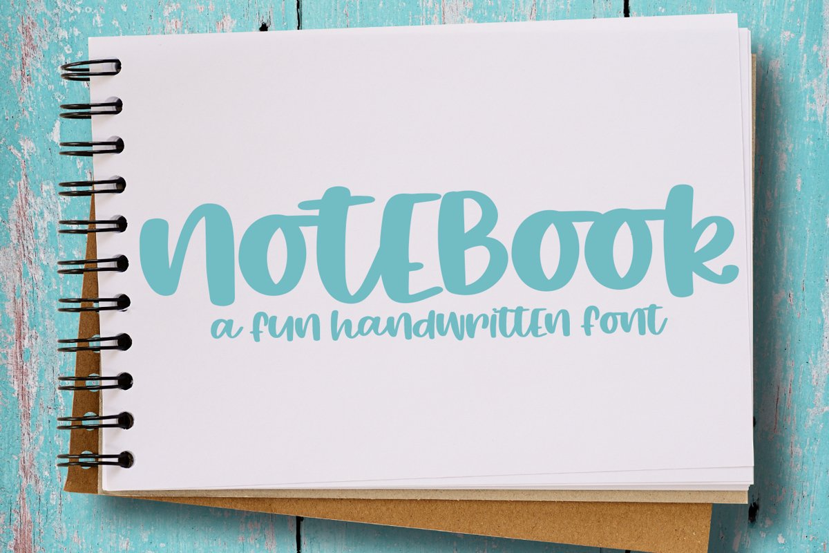 Notebook - A Fun Hand-Written Font example image 1