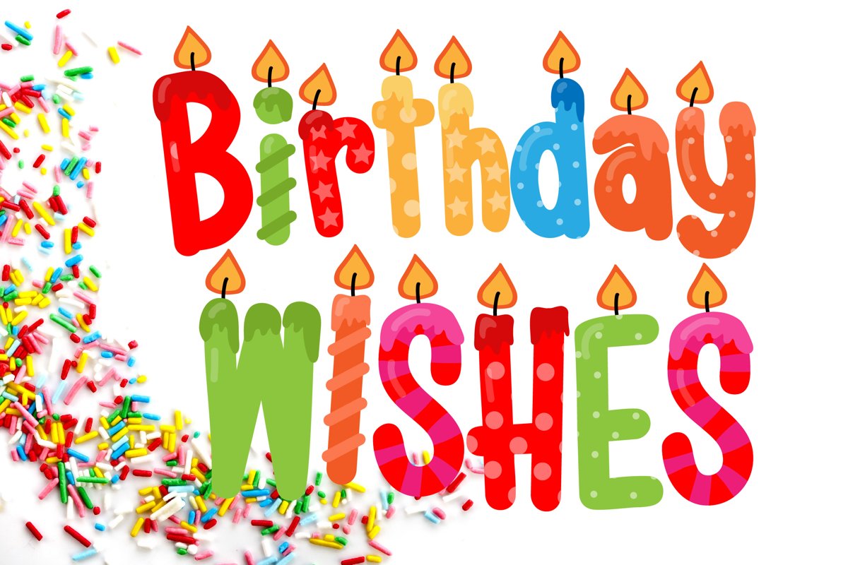 Birthday SVG Font Duo example image 1