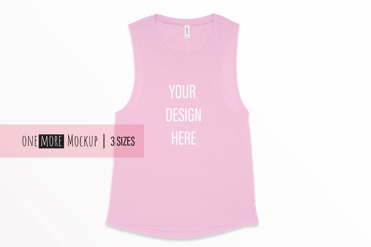 Bella Canvas 8803 Mockup | Muscle Tank Mockup | Lilac example image 1