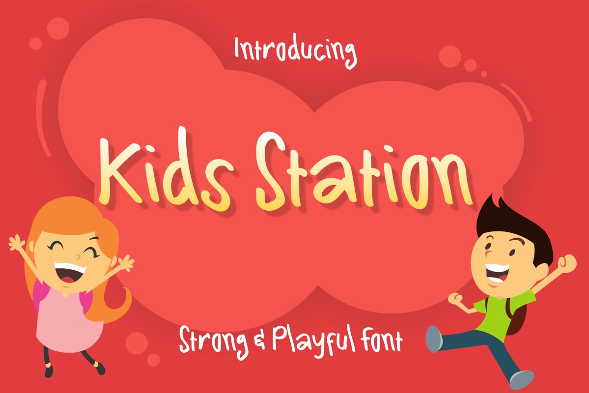 Kids Station Cute Font example image 1