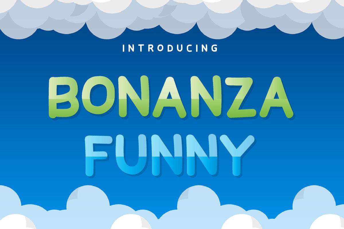 Bonanza Funny Display Font example image 1