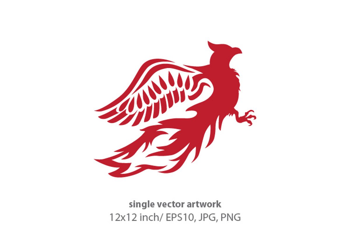 Phoenix Bird - single vector artwork example image 1