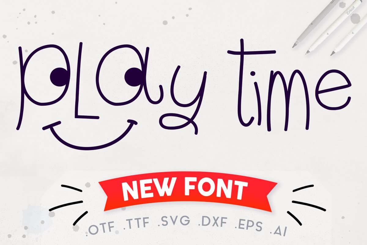 Play Time Script - A Fun and Quirky Font | Open Path Font example image 1