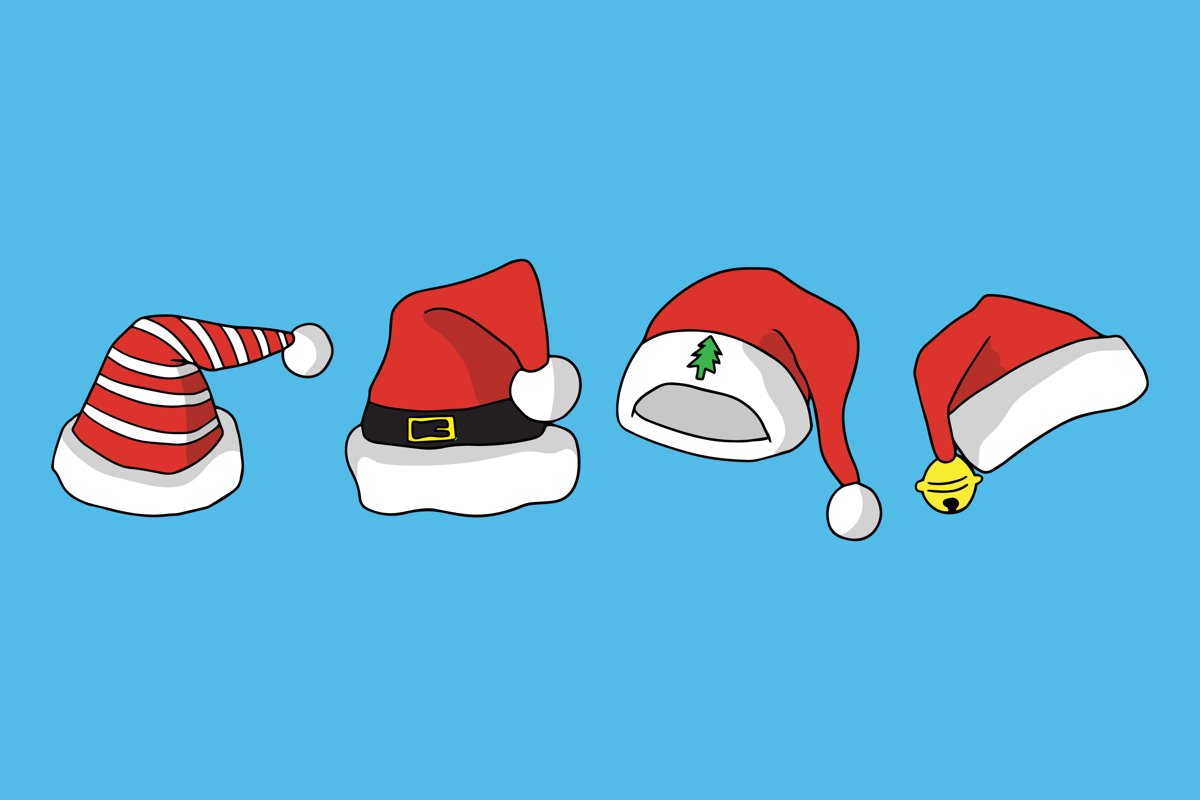 Santa Hat Illustrations example image 1