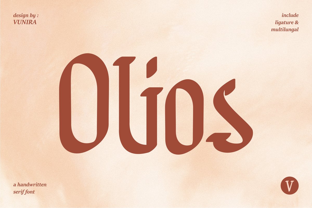 Olios | Handwritten Serif Font example image 1