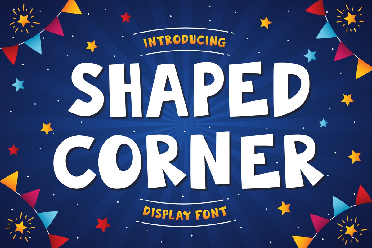 Shaped Corner | Display Font example image 1