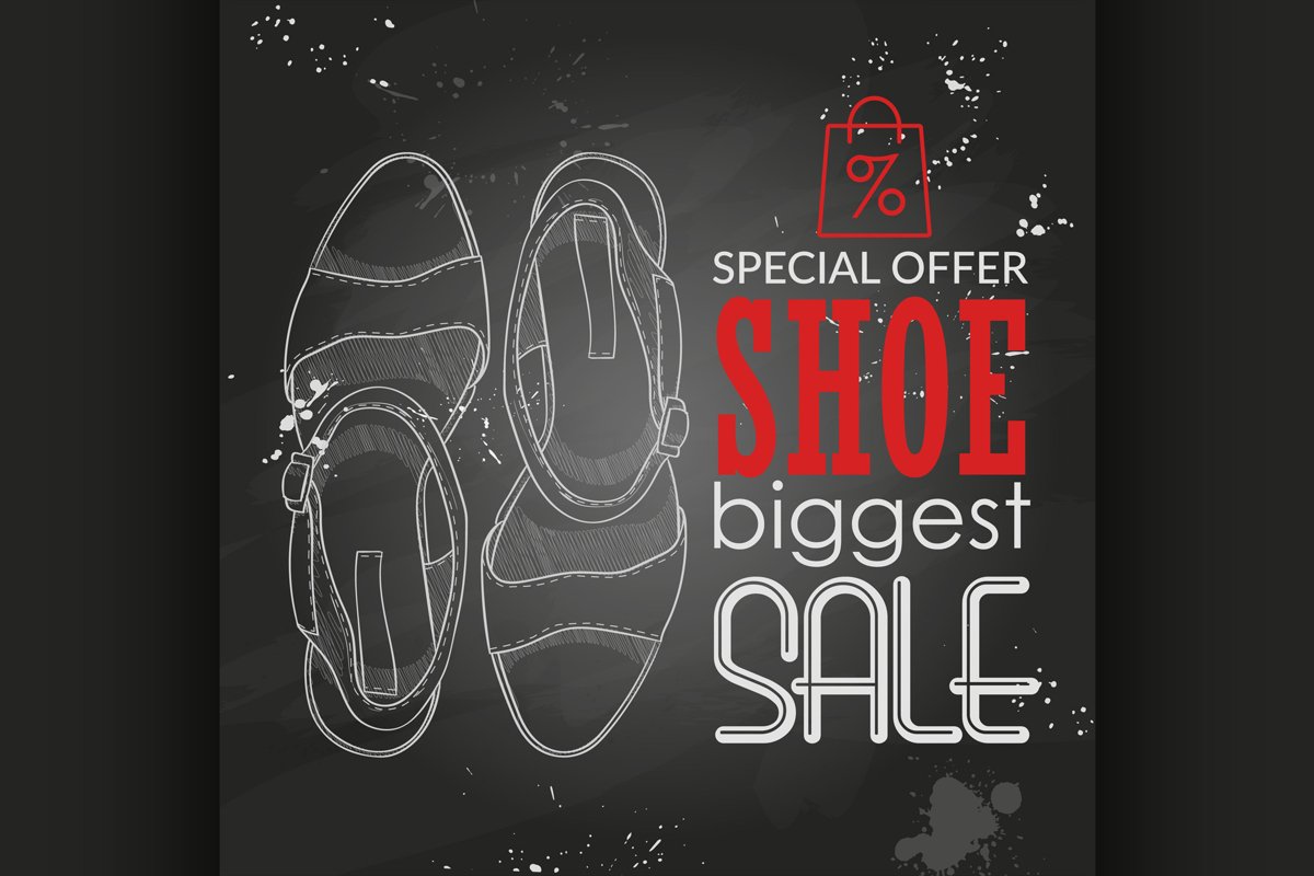 Fashion vector sketch womens shoes. example image 1