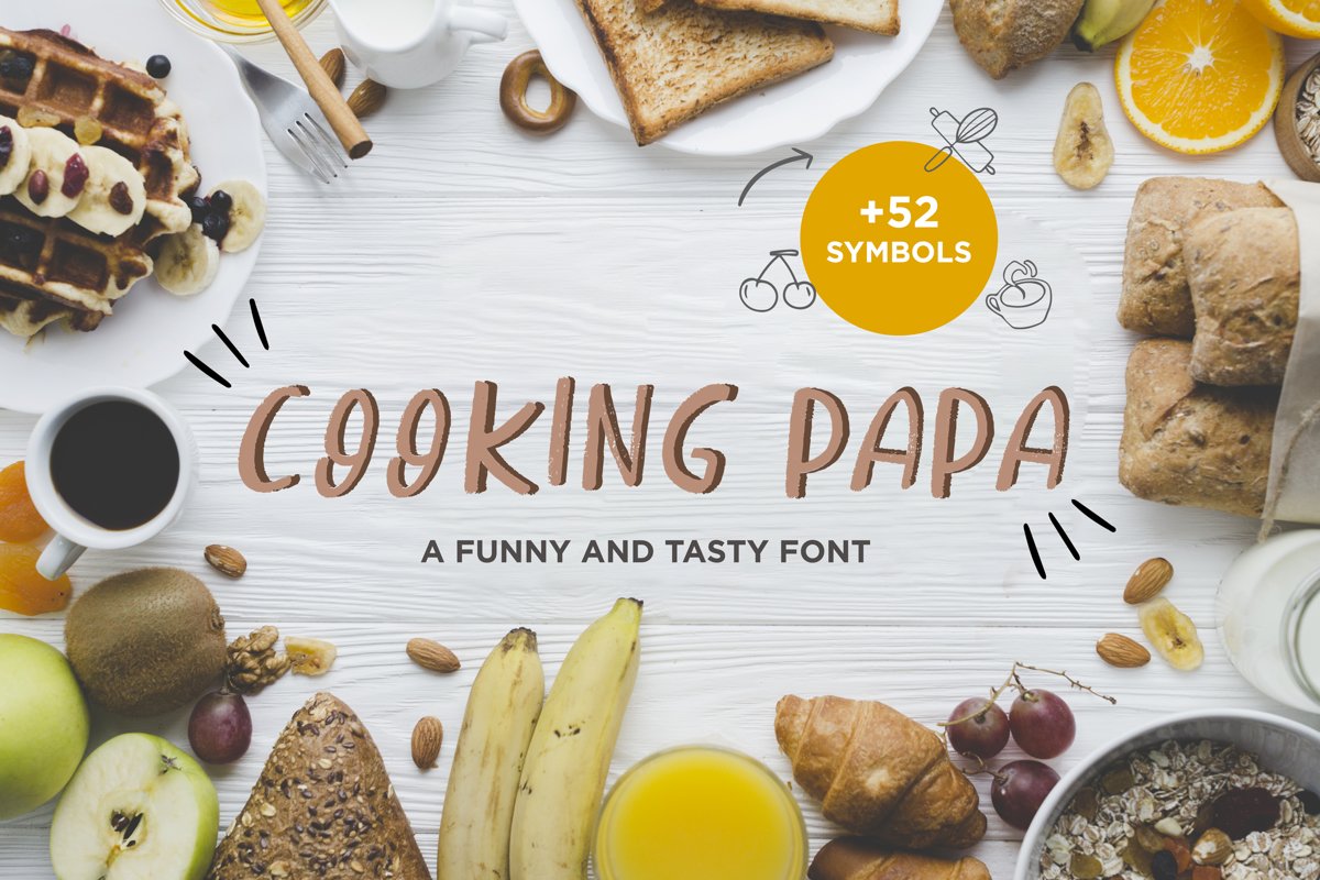Cooking Papa - handwritten font example image 1