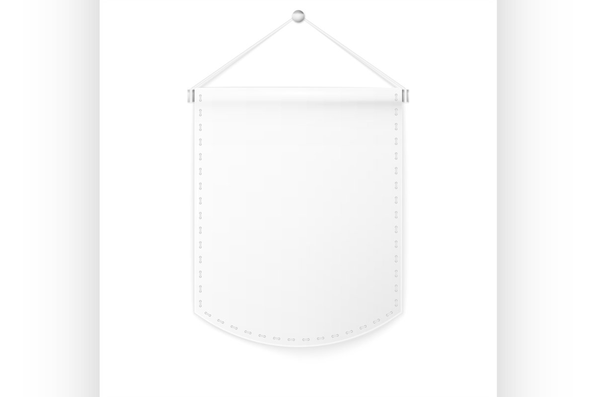 Pennant hanging, mockup example image 1