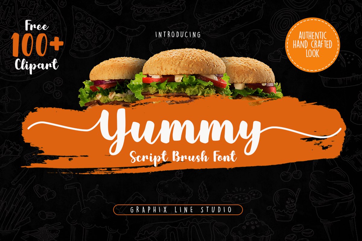 Yummy Brush Font example image 1