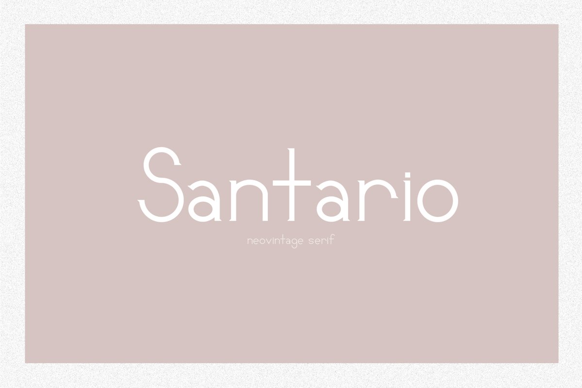 Santario | a serif font example image 1