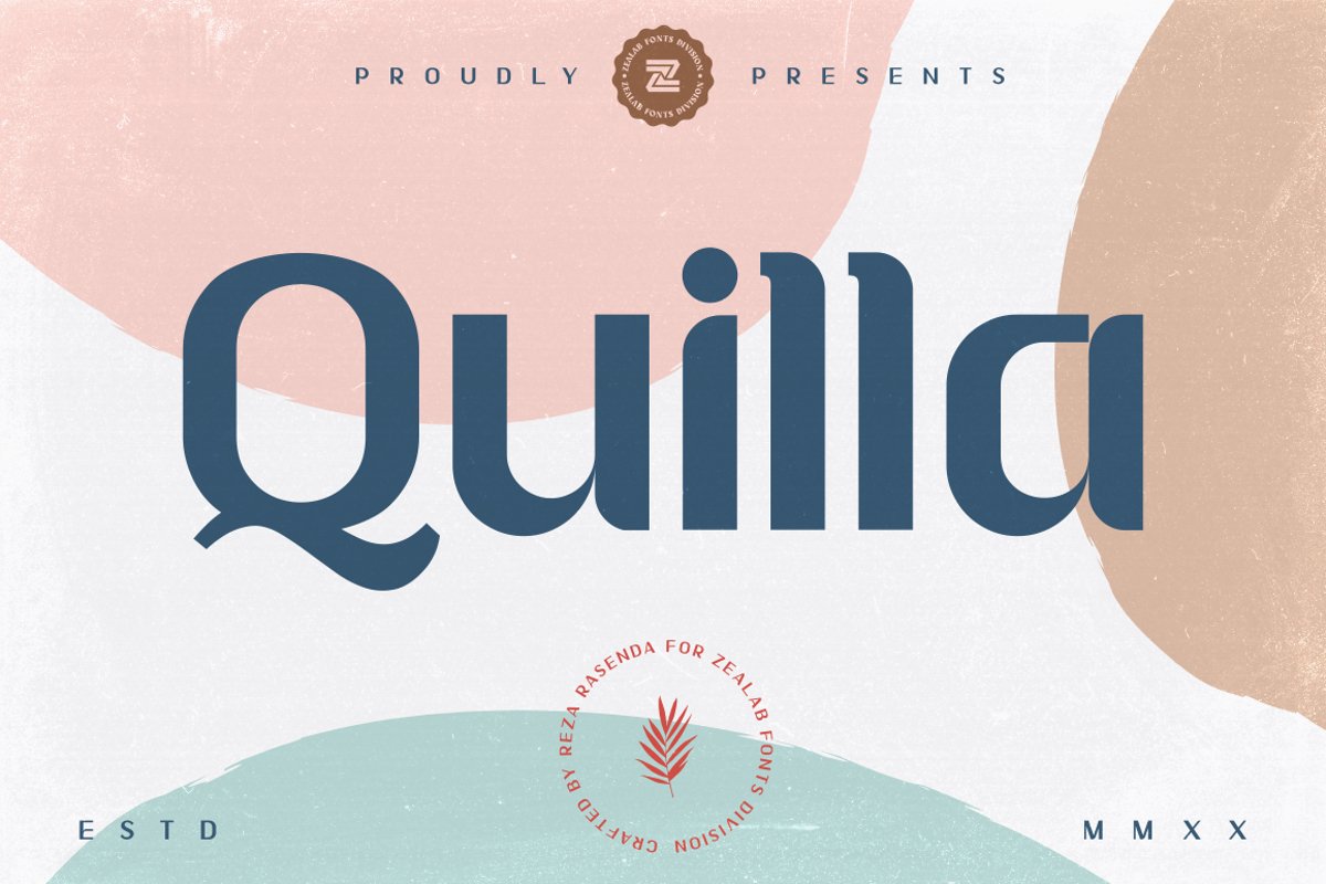 Quilla multipurpose elegant font example image 1