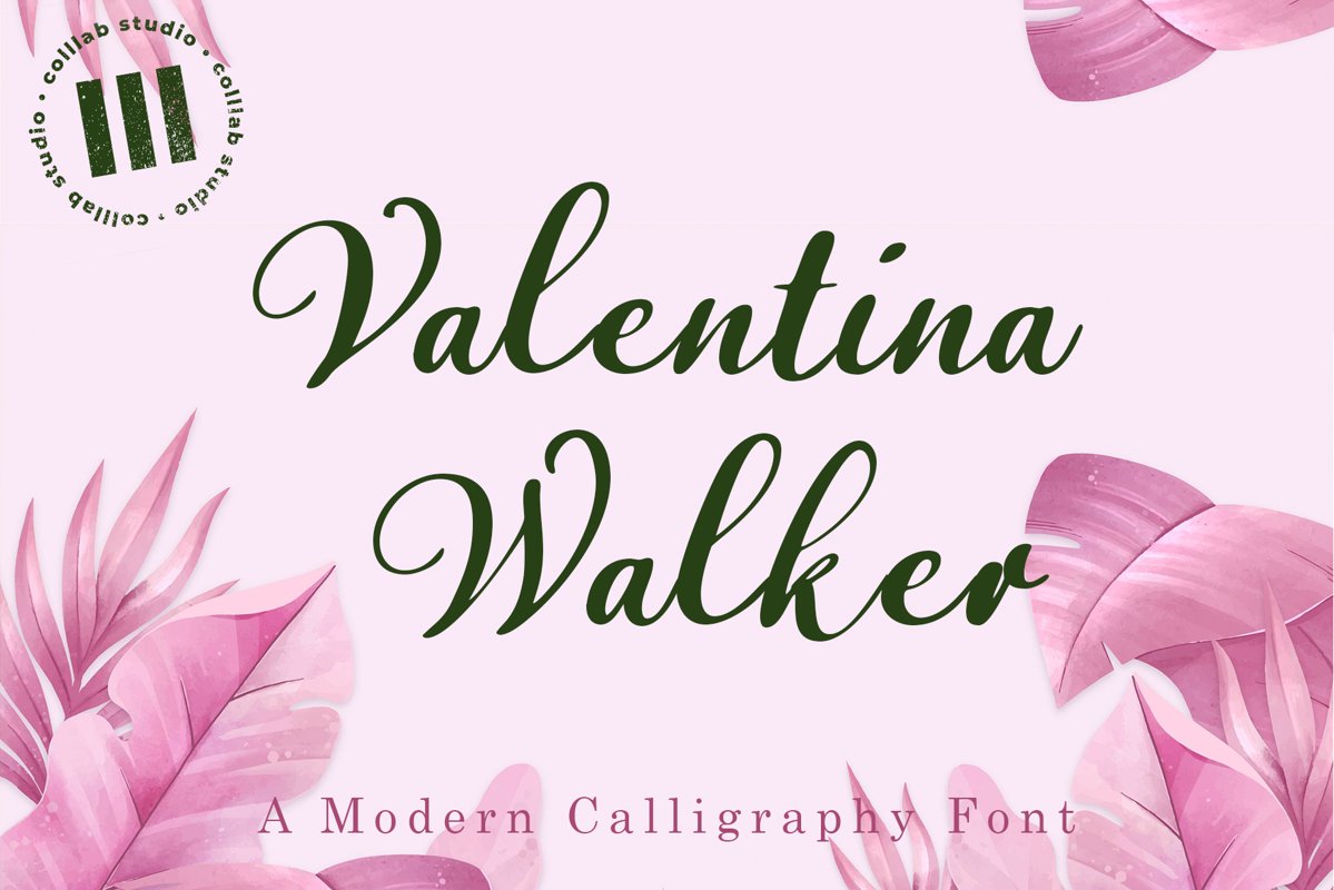 Valentina Walker - A Modern Calligraphy Font example image 1