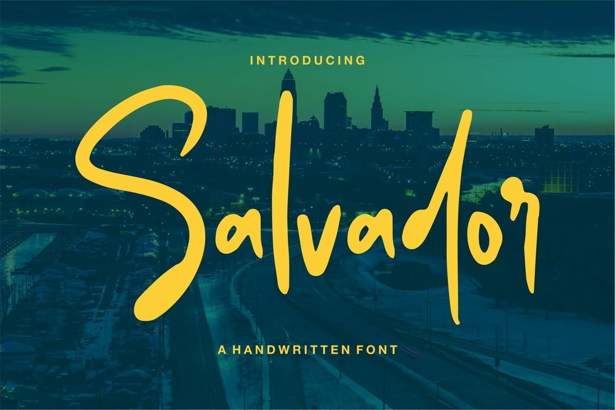 Salvador - A Handwritten Font example image 1