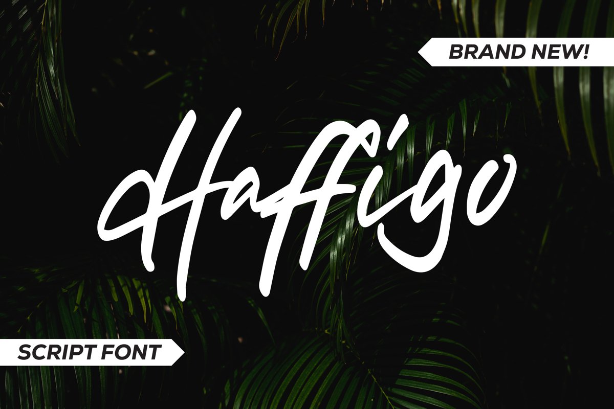 Haffigo - Script Fonts example image 1