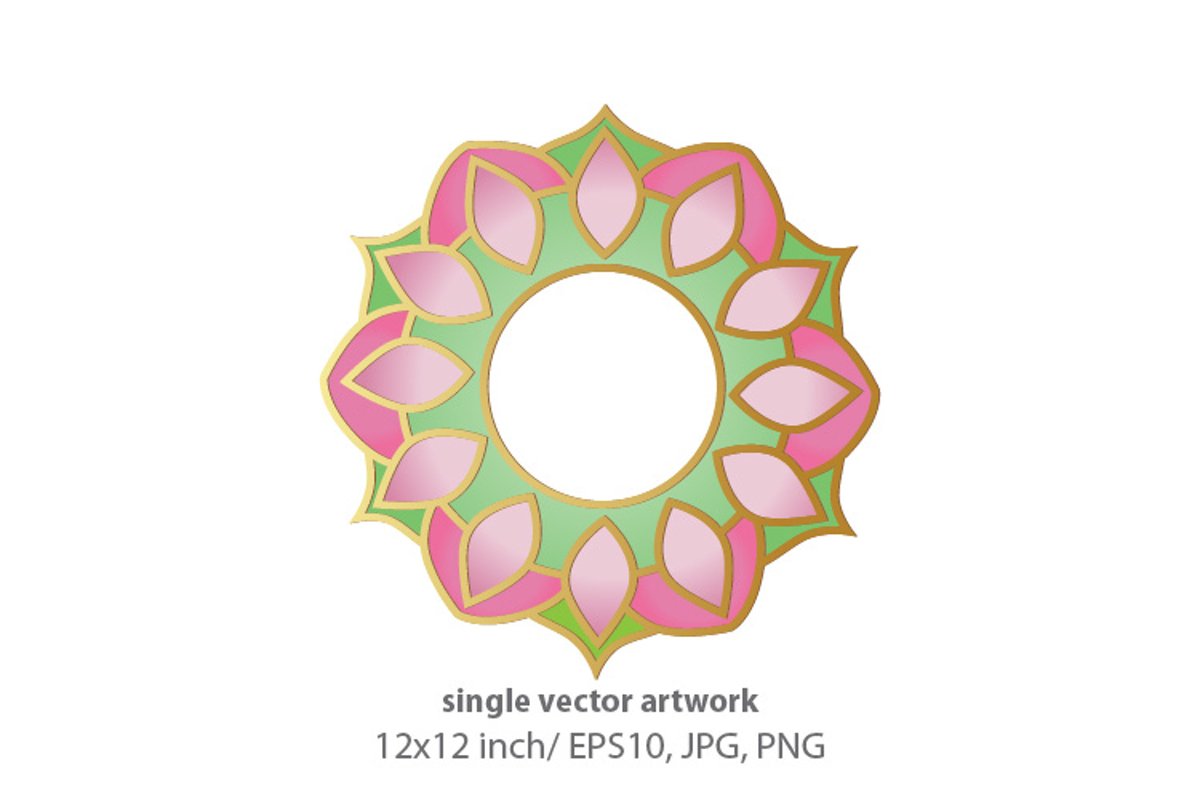 Mandala - single vector artwork example image 1