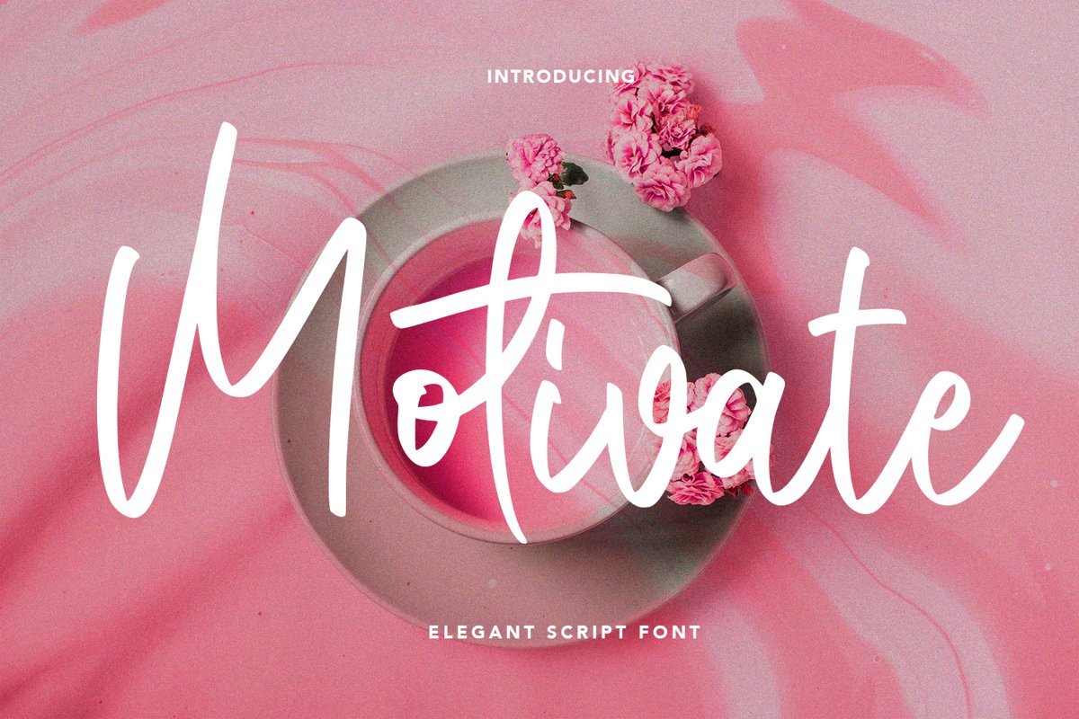 Motivate - Elegant Script Font example image 1