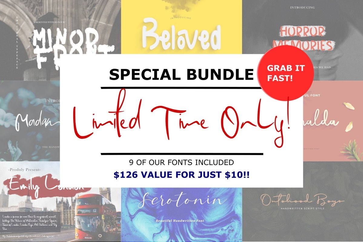Special Font Bundle - Ontoohood Boys example image 1