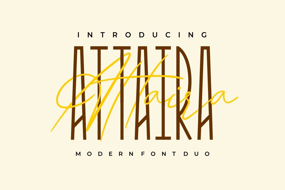 Attaira - Display And Signature Font example image 1
