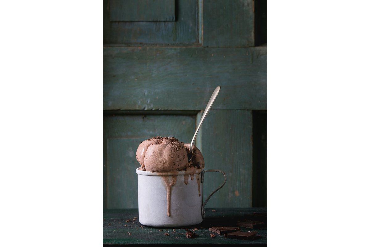 Mug with chocolate ice cream example image 1