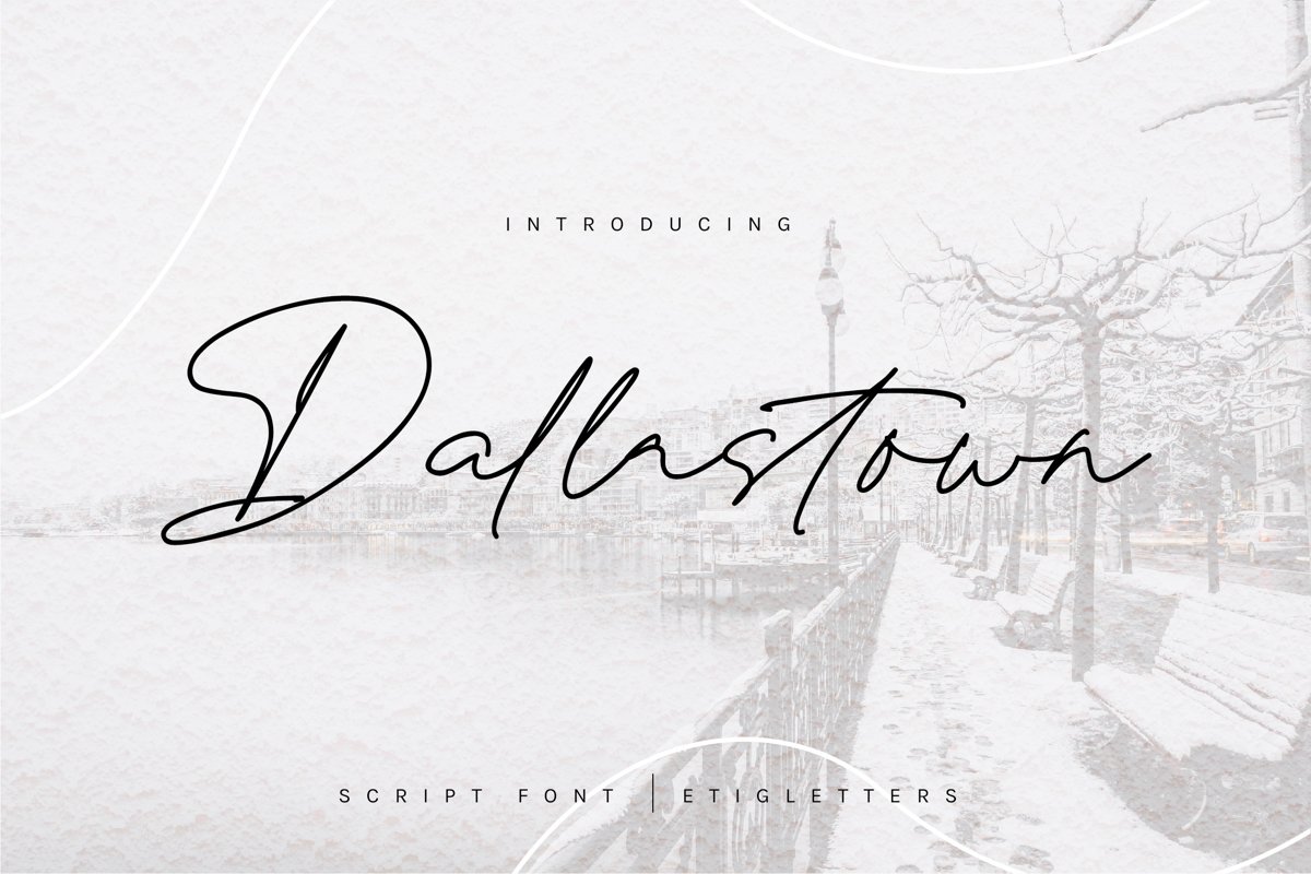 Dallastown - Script Font example image 1