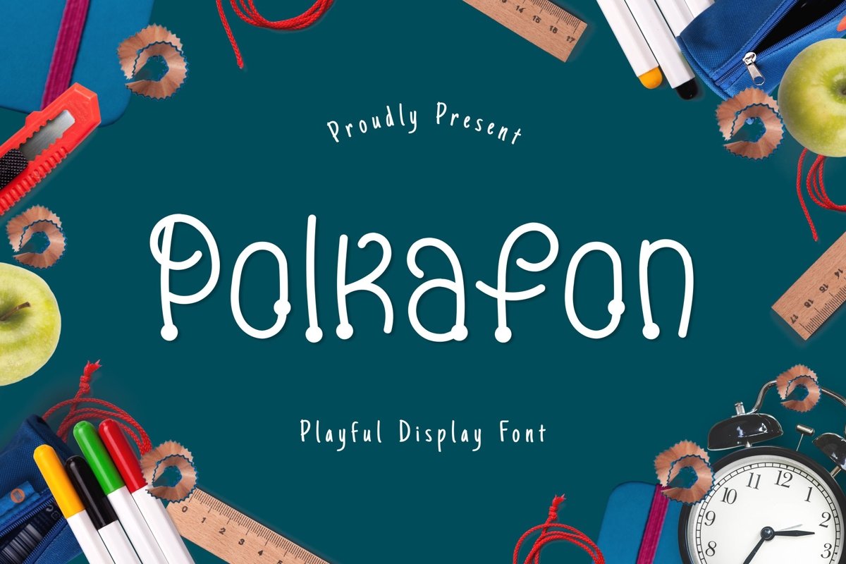 Polkafon Display Font example image 1