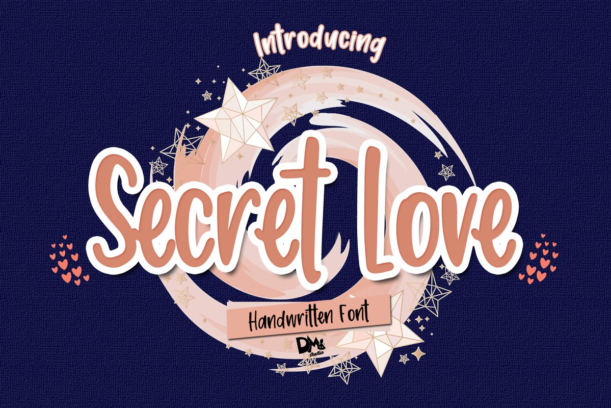 Secret Love - Handwritten Font example image 1
