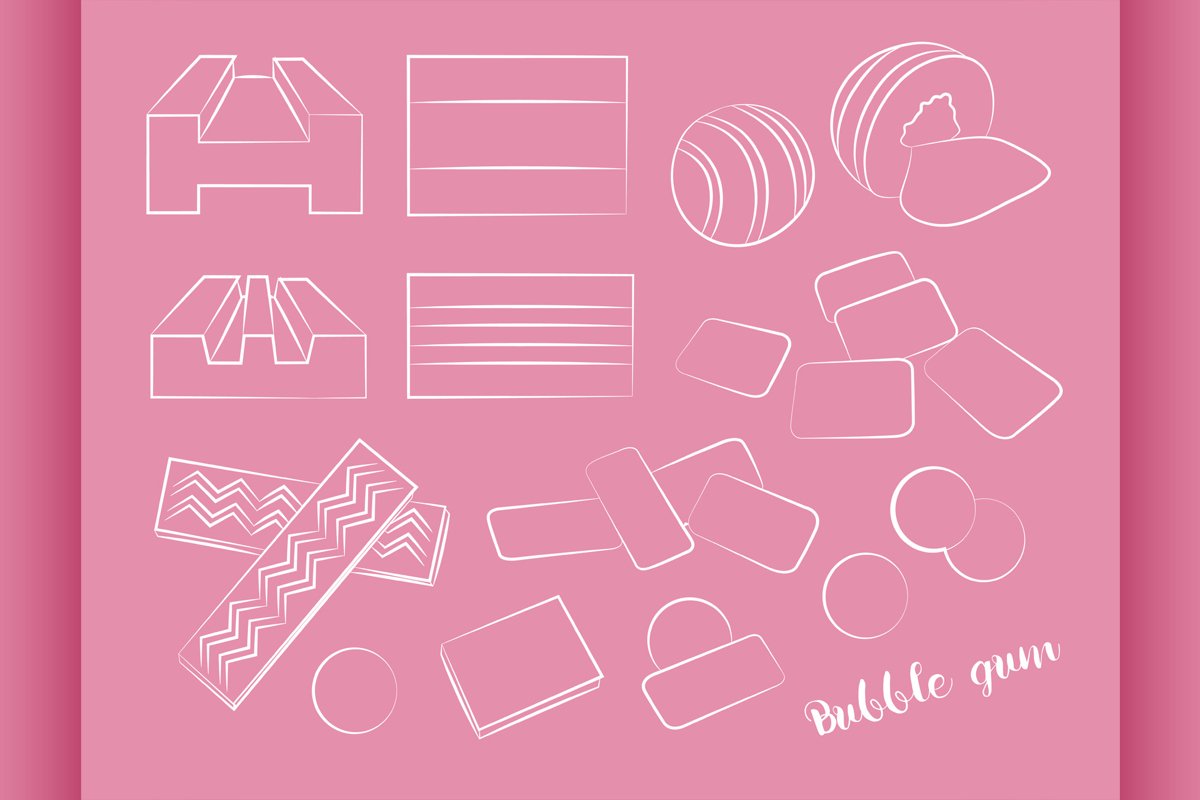 Bubble gum set example image 1
