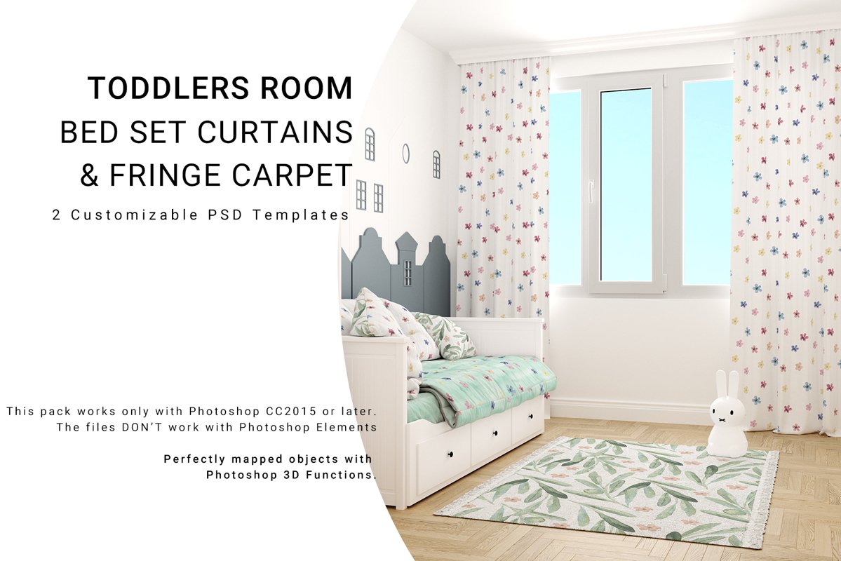 Toddlers Room Textile - Bedding, Curtains & Carpet Set example image 1