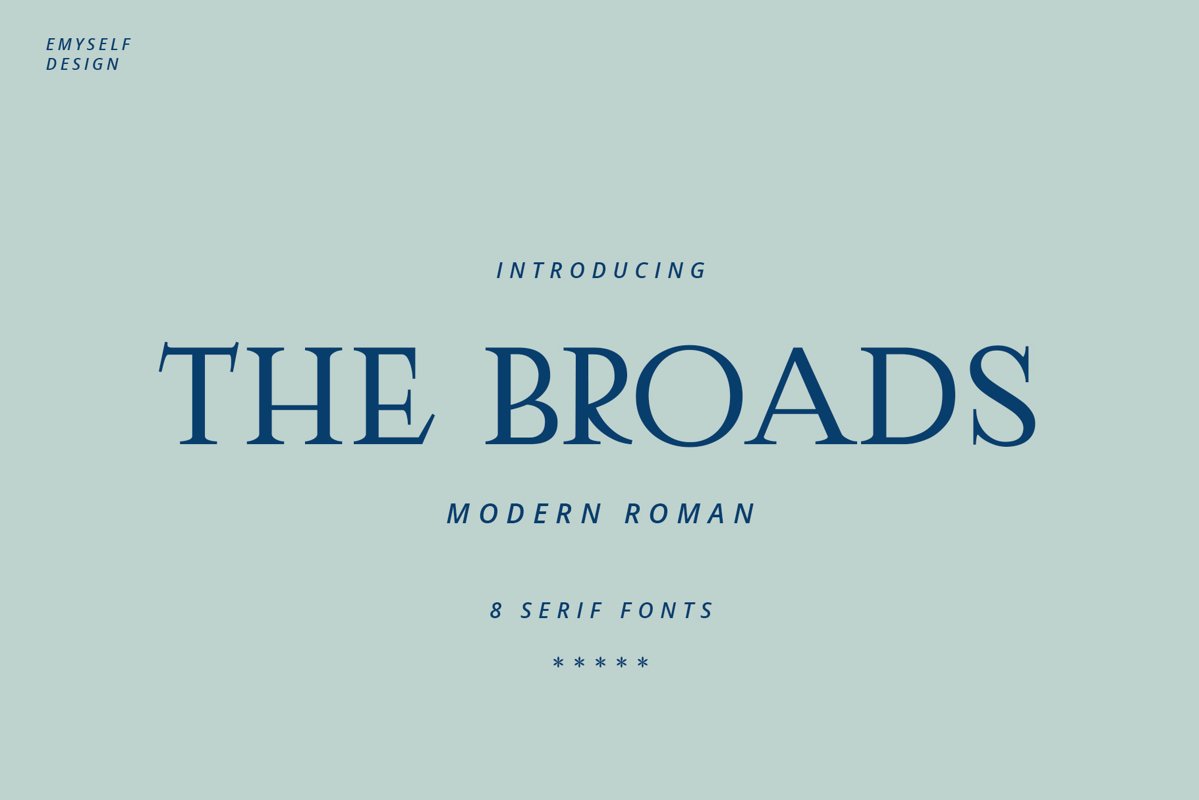 The Broads Font example image 1