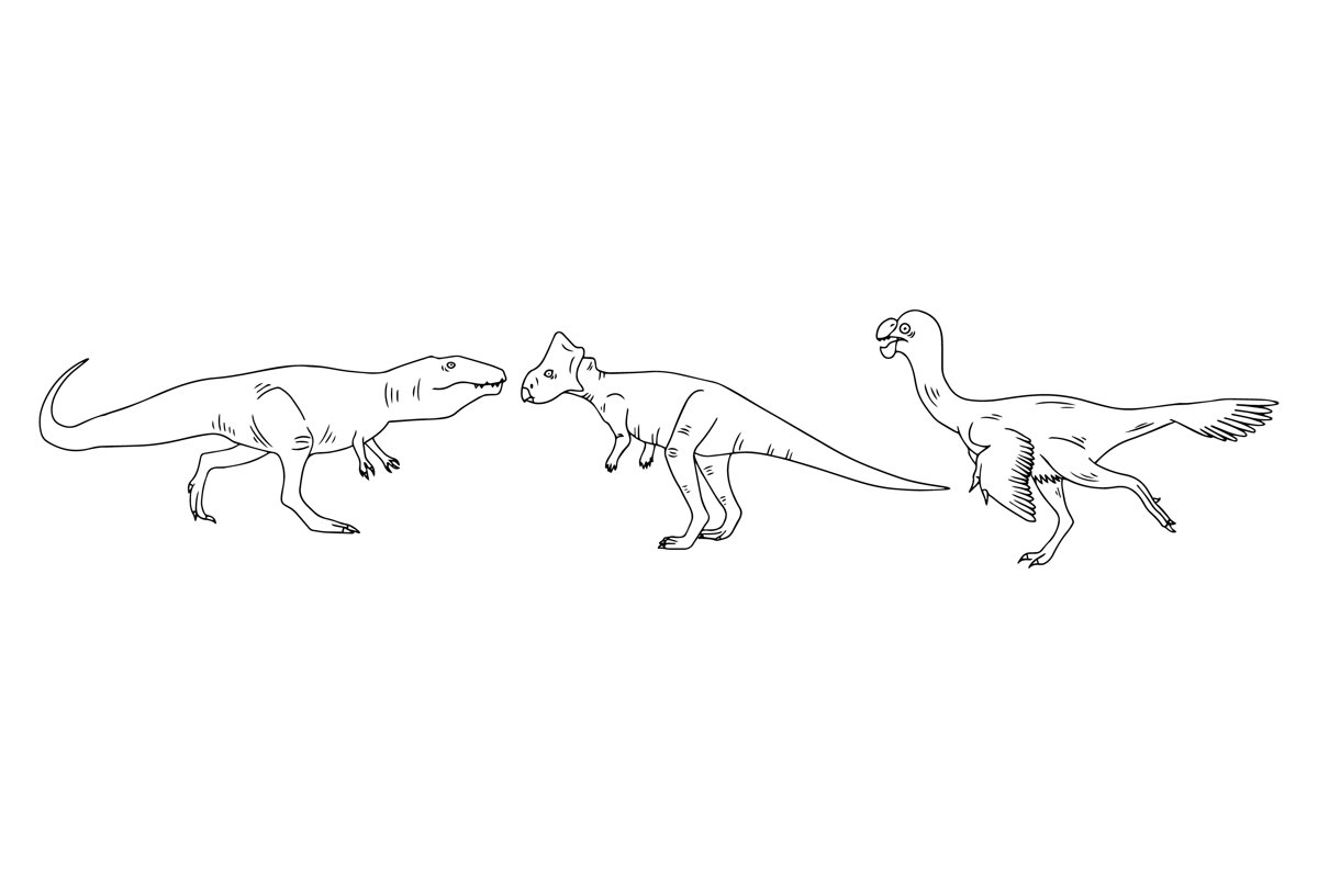 Dinosaurs Silhouettes example image 1