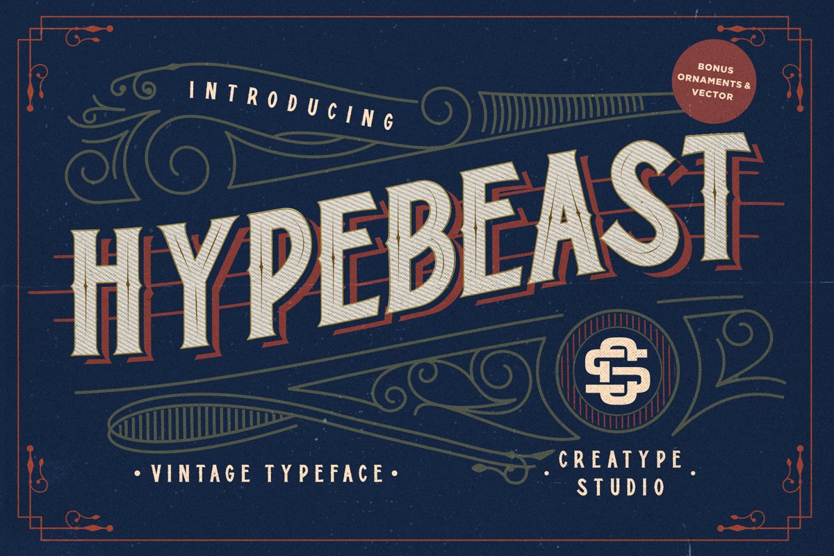 Hypebeast - Layered Font & Ornaments example image 1