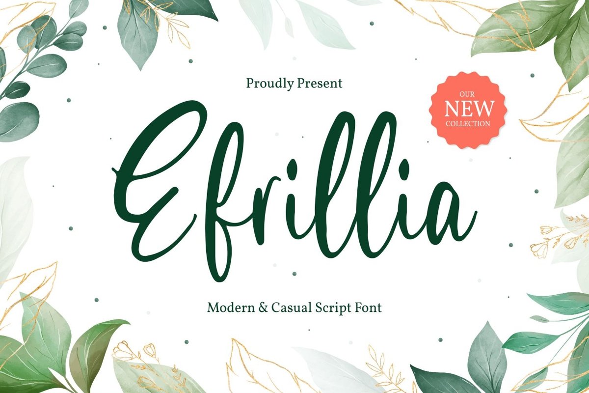Efrillia - Modern and Casual Script Font example image 1