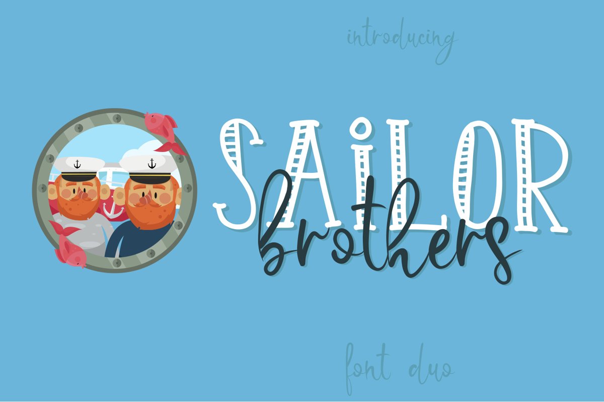 Sailor Brothers Font Duo example image 1