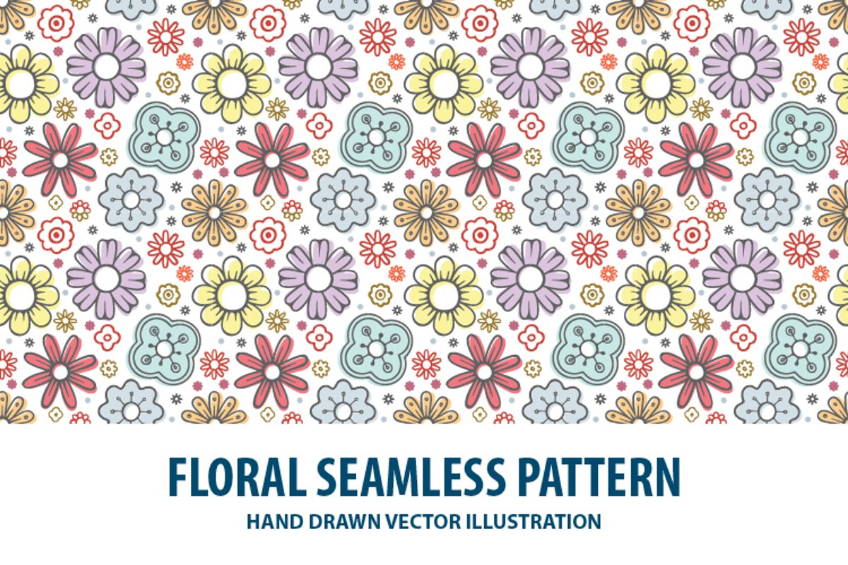 Floral seamless pattern. Part 1 example image 1
