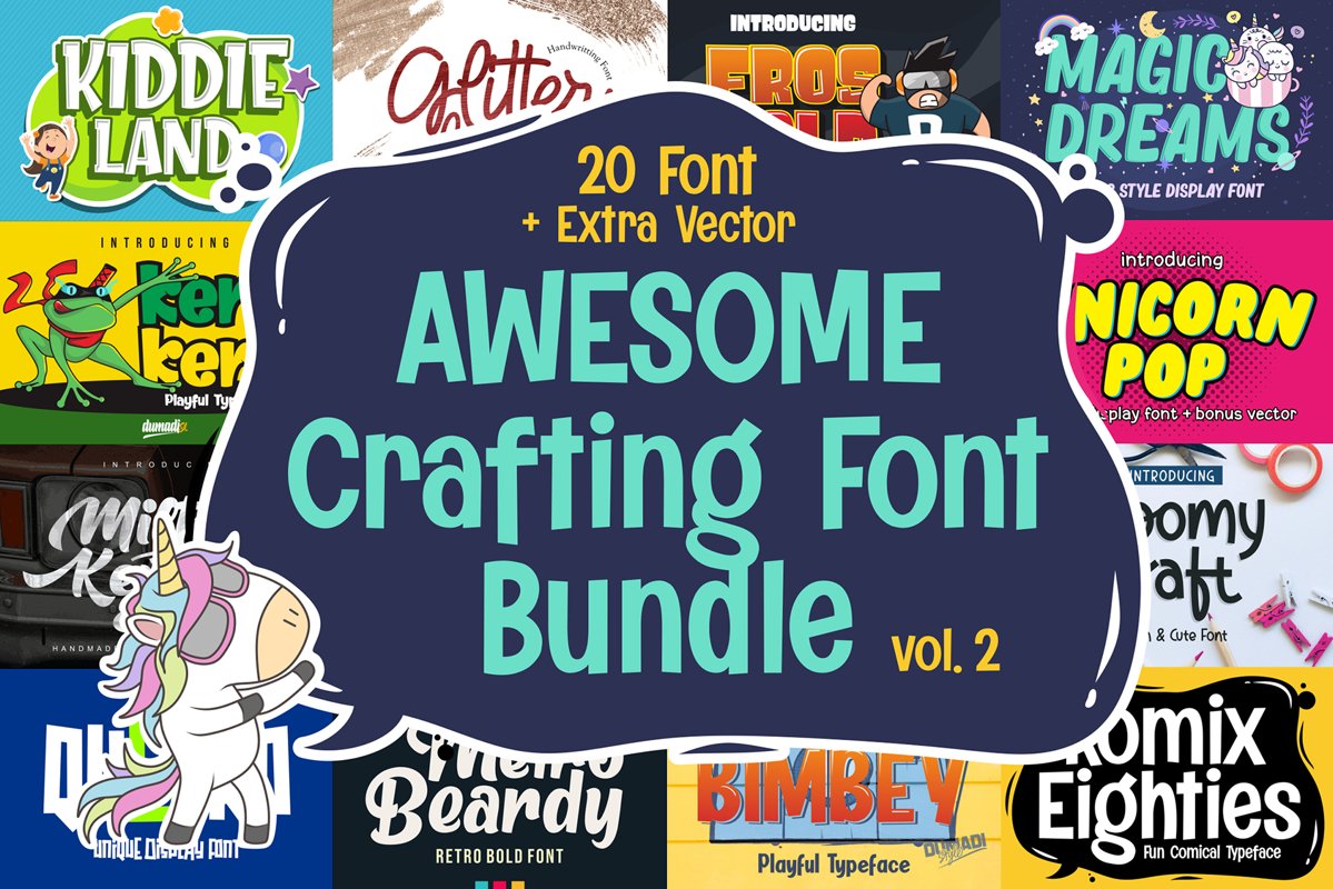 Awesome Crafting Font Bundle Vol. 2 example image 1
