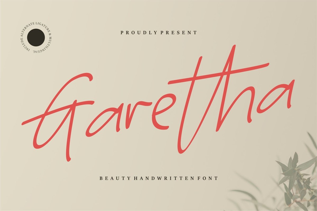 Garetha - Beauty Handwritten Font example image 1