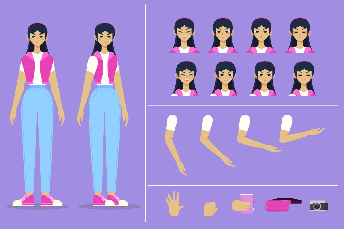 Cartoon Woman Template example image 1