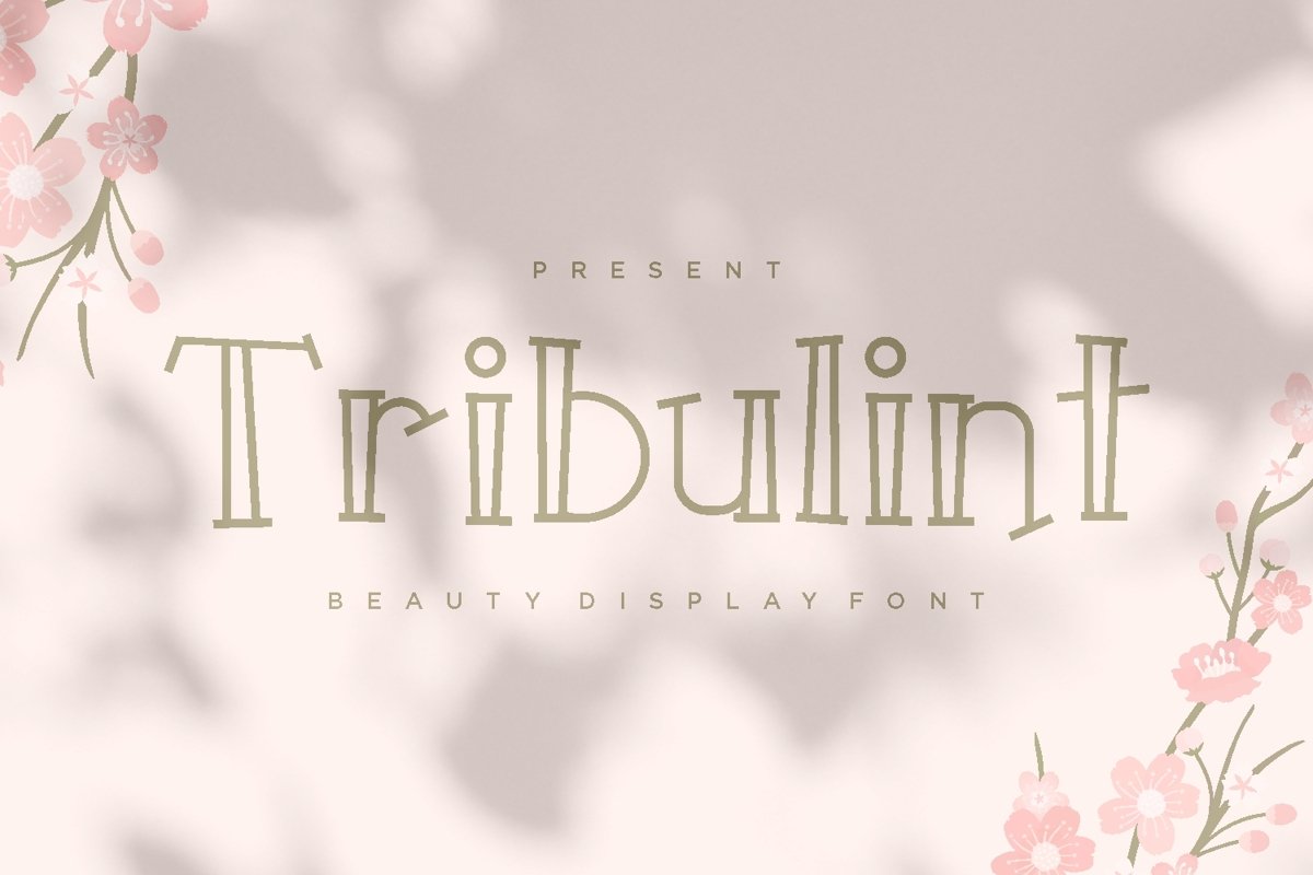 Tribulint - Beauty Display Font example image 1