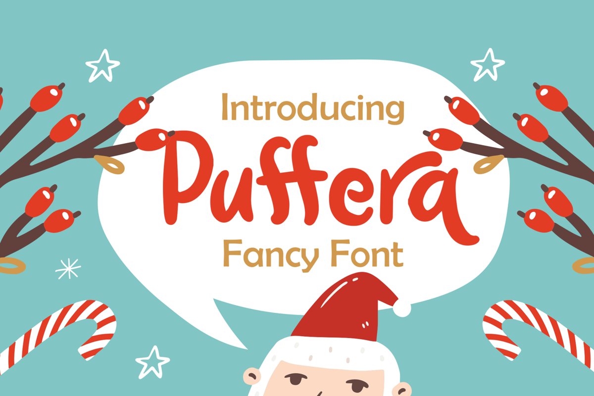 Puffera - Fancy Font example image 1