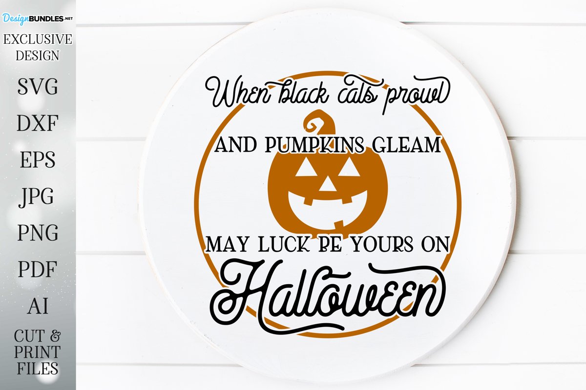 When Black Cats Prowl - Halloween Design example image 1