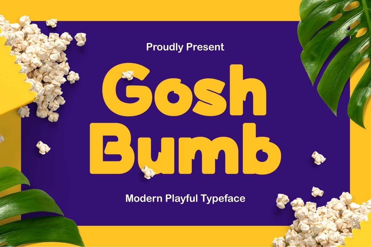 Goshbumb - Modern Playful Typeface example image 1
