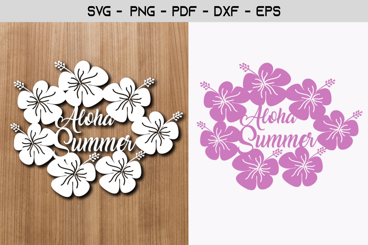 Aloha Summer Paper Template Design example image 1