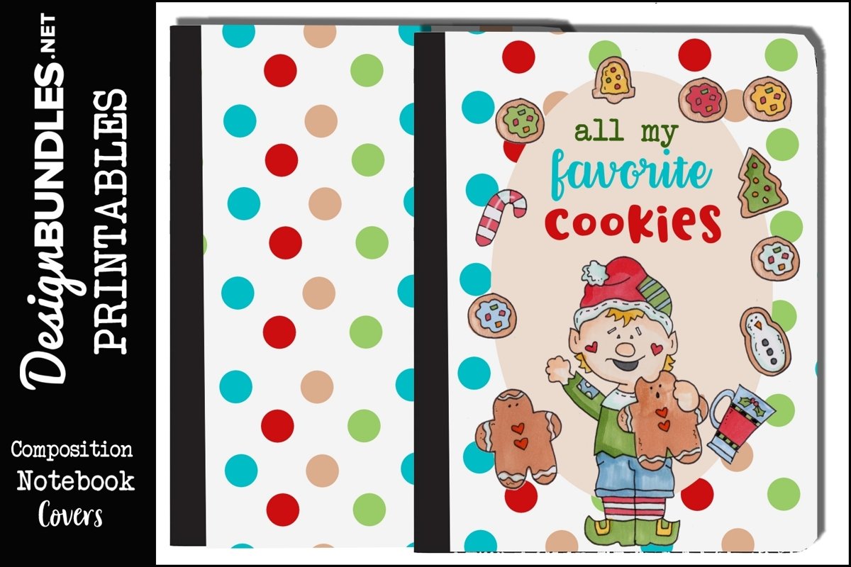 Christmas Cookies-Composition Book Pages example image 1