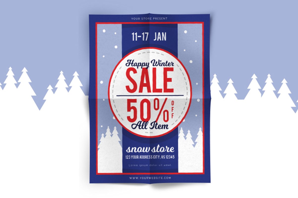 Winter Sale Flyer 2 example image 1