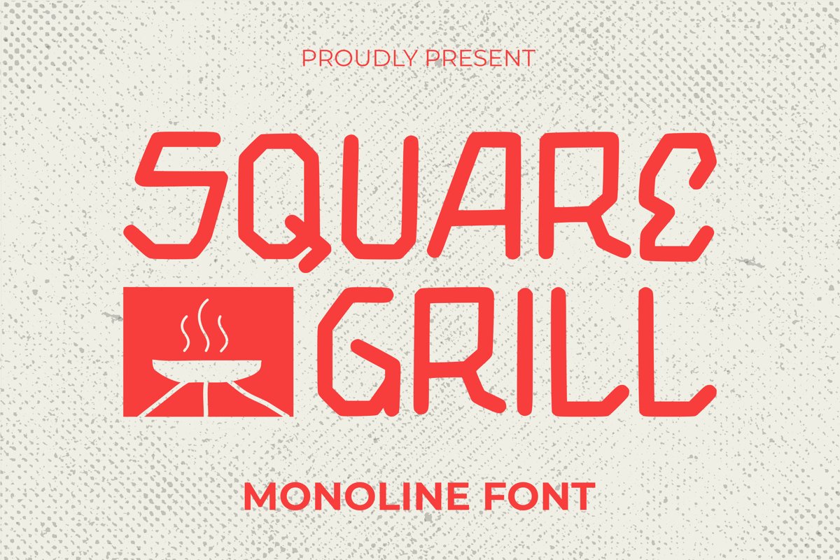 Square Grill Font example image 1