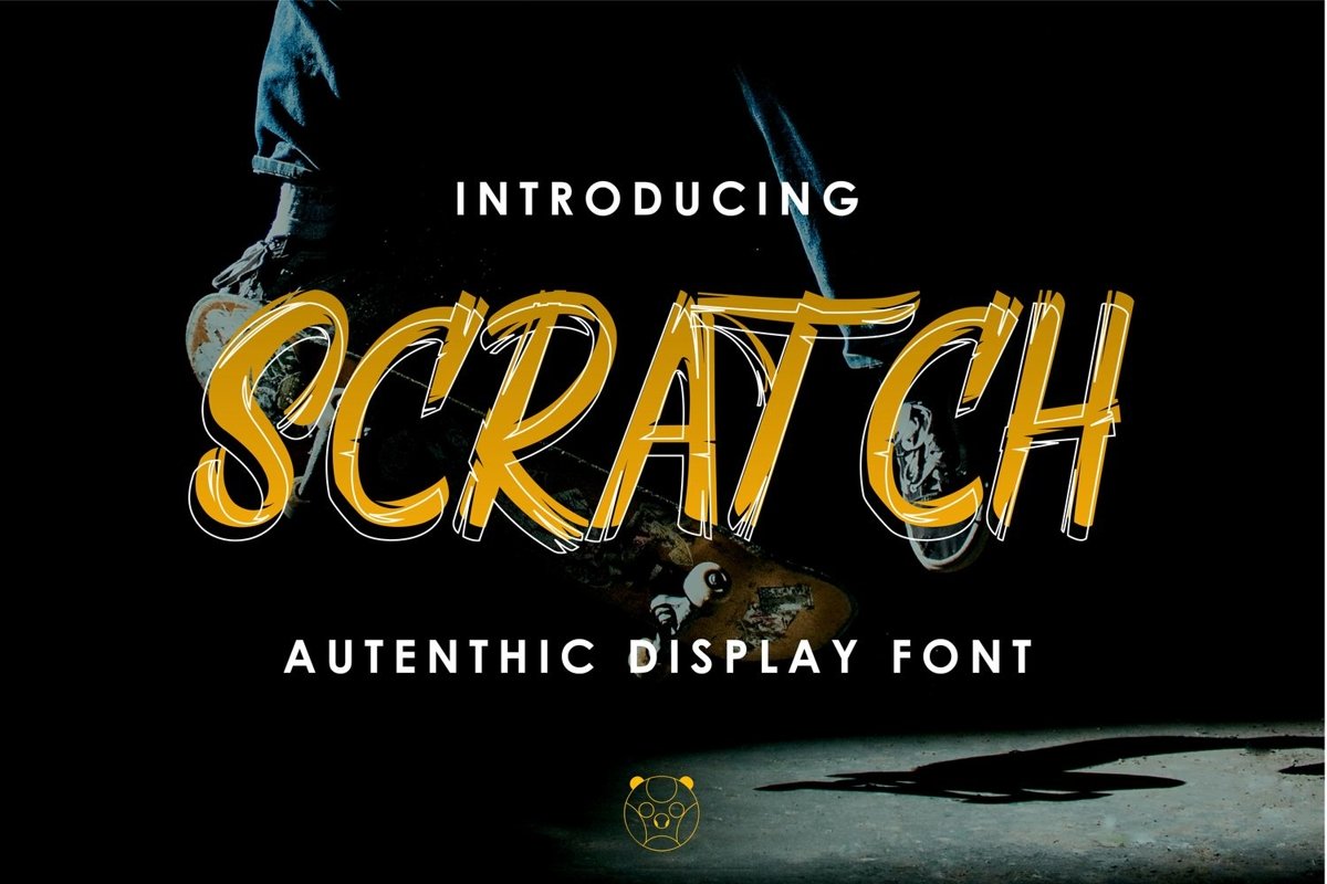 Scratch Autencthic Display Font example image 1