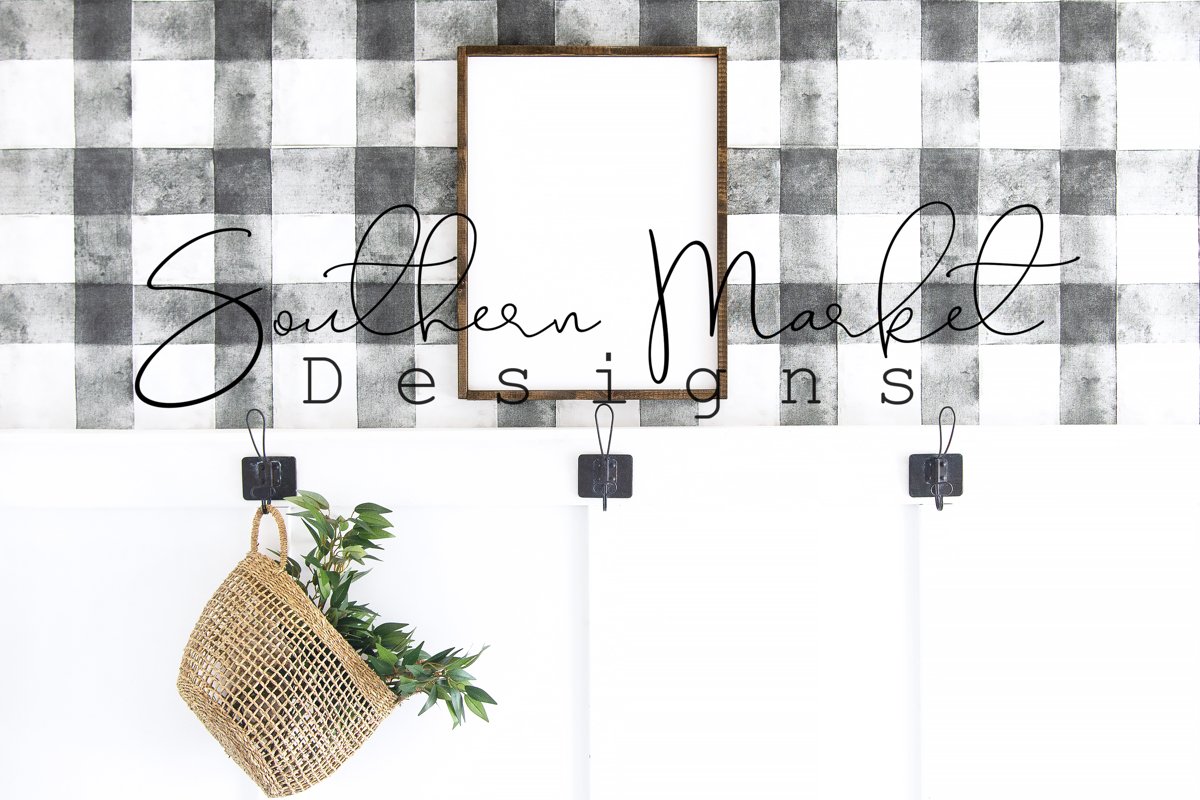 18x24 Real Wood Sign Mock Up | Wood pallet Sign Flat Lay | example image 1