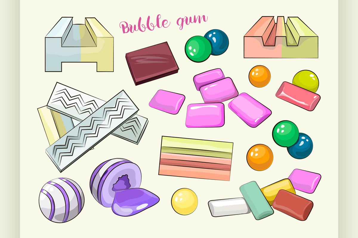 Bubble gum set example image 1