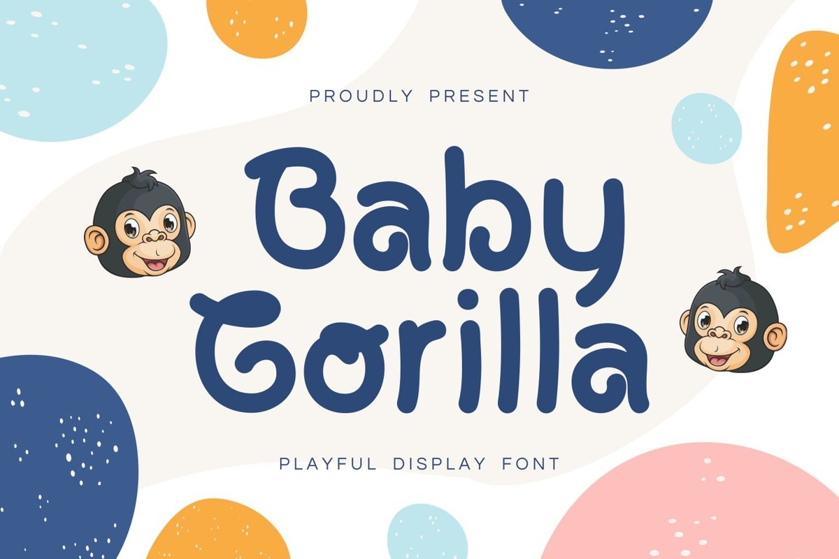 Baby Gorilla - Playful Display Font example image 1
